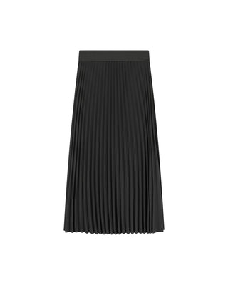 Simondona Black Crepe Pleated 30" Skirt at Dress Code itsdresscode.com