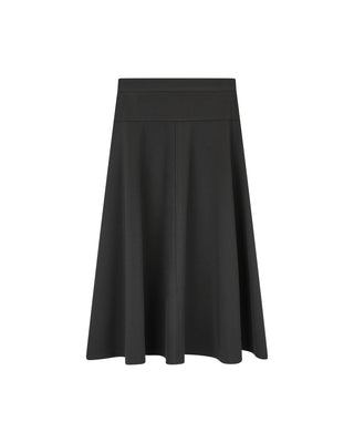 Wear & Flair Black Ponte Center Seam 29" Skirt with Yoke at Dress Code itsdresscode.com