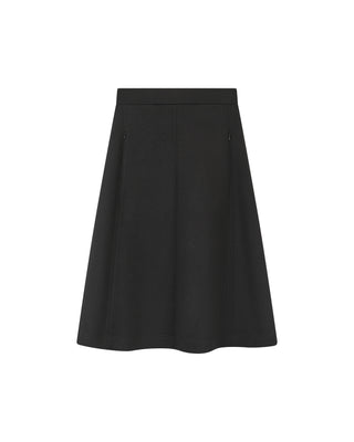 tone Black Jersey Scuba A Line Zip Pocket 27" Skirt at Dress Code itsdresscode.com