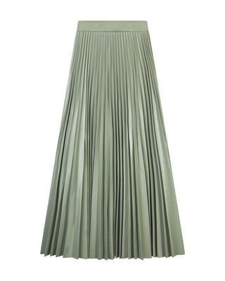 Nostalgia Mint Doby Leather Pleat 36" Skirt at Dress Code itsdresscode.com