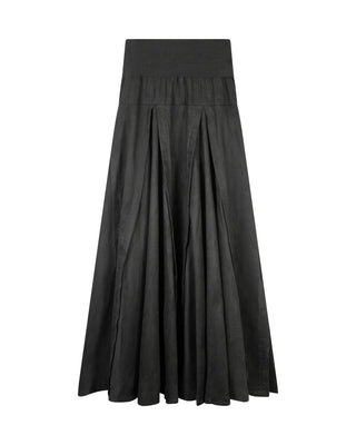 Peode Black Panel Flair 37" Skirt at Dress Code itsdresscode.com