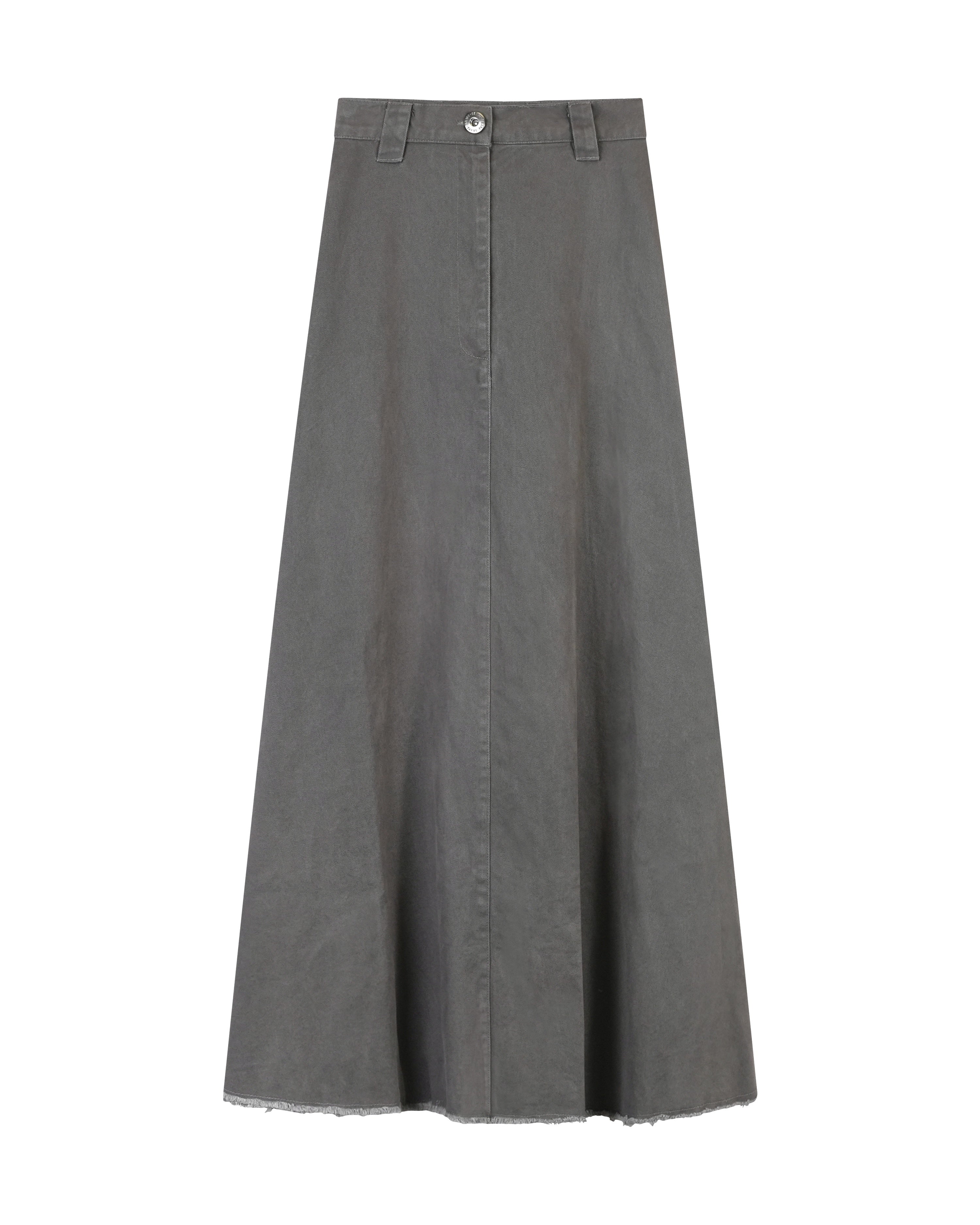 Women's stylish skirts Faves Charcoal Twill A Line 35