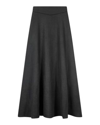 Peode Black Wool Half Circle 35" Skirt at Dress Code itsdresscode.com