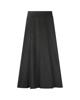 Peode Black Corduroy 34" Skirt at Dress Code itsdresscode.com