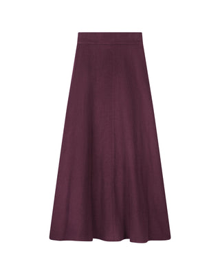 SK-1406 Plum Corduroy  34" Skirt at Dress Code itsdresscode.com
