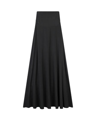 ORD Black Wide Likra Long Waist Fabric 40" Skirt at Dress Code itsdresscode.com