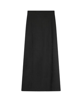 A-LINE Black Suede A-Line  36" Skirt at Dress Code itsdresscode.com