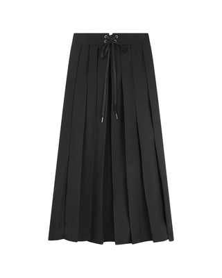 AVIGAL Black String Tie Waisted 34" Skirt at Dress Code itsdresscode.com
