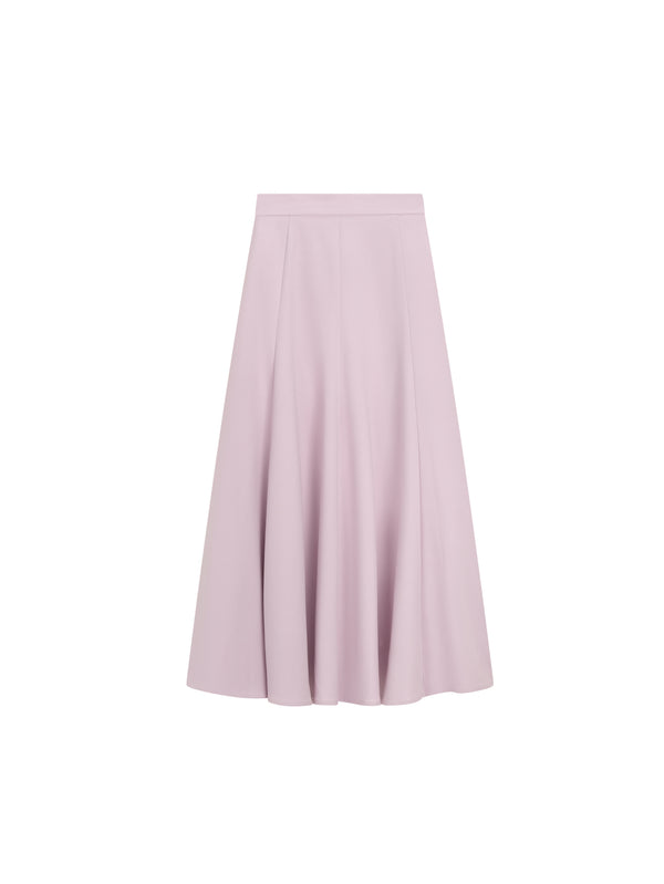 JSE Couture Lilac Cotton Panel 33" Skirt with Zipper at Dress Code itsdresscode.com
