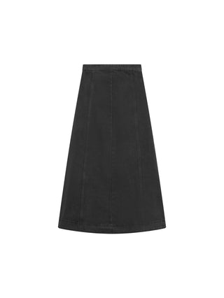 Honeyseed Dark Gray Denim Panel 36" Skirt at Dress Code itsdresscode.com
