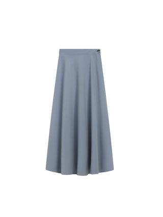 MAXMRKT Light Blue Two Panels Self Waist 35" Skirt with Side Zipper at Dress Code itsdresscode.com