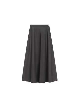 Peode Black Cotton Flared Circle 35" Skirt  at Dress Code itsdresscode.com