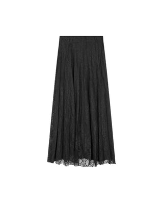 Orly Black Lace Floral Maxi 36" Skirt at Dress Code itsdresscode.com 