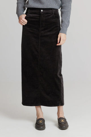 altimge2 for LOUP Grey Corduroy 36" Skirt at Dress Code itsdresscode.com