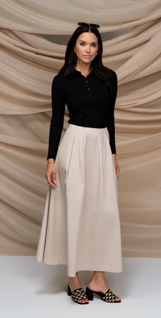 altimge1 for Luum  Biscuit Lucy Fitted Waist A-Line 36" Skirt at Dress Code itsdresscode.com