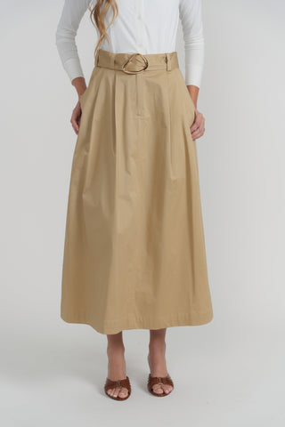 altimge2 for Luum LS26-162 Camel Belted Corsica 36" Skirt with Pockets at Dress Code itsdresscode.com 