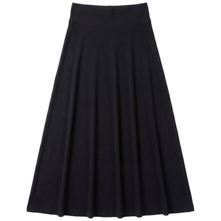Monte Carlo Black Ribbed Monte Carlo Wide Waistband 39" Skirt with Lining at Dress Code itsdresscode.com 