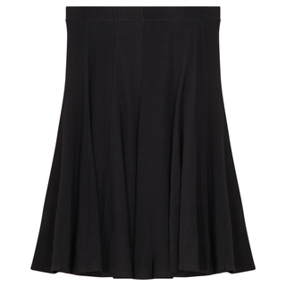 Diciannove Black Godet Panel Short 26" Skirt