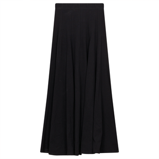 Diciannove Black Godet Panel Maxi 39" Skirt