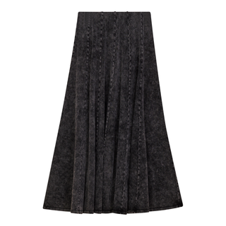SB5CM8387SMW Black Wash Panel Midi 33" Skirt