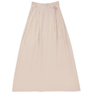 altimge2 for MAXMRKT Stone Rayon Knife Pleated Maxi 40" Skirt with Belt at Dress Code itsdresscode.com