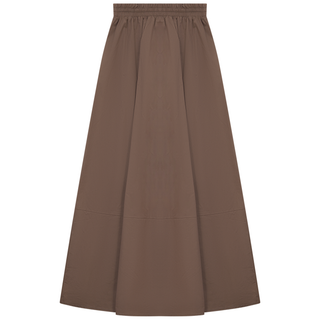 E.U.X Exclusive Espresso Waistband Maxi Paper Bag 38"  Skirt at Dress Code itsdresscode.com