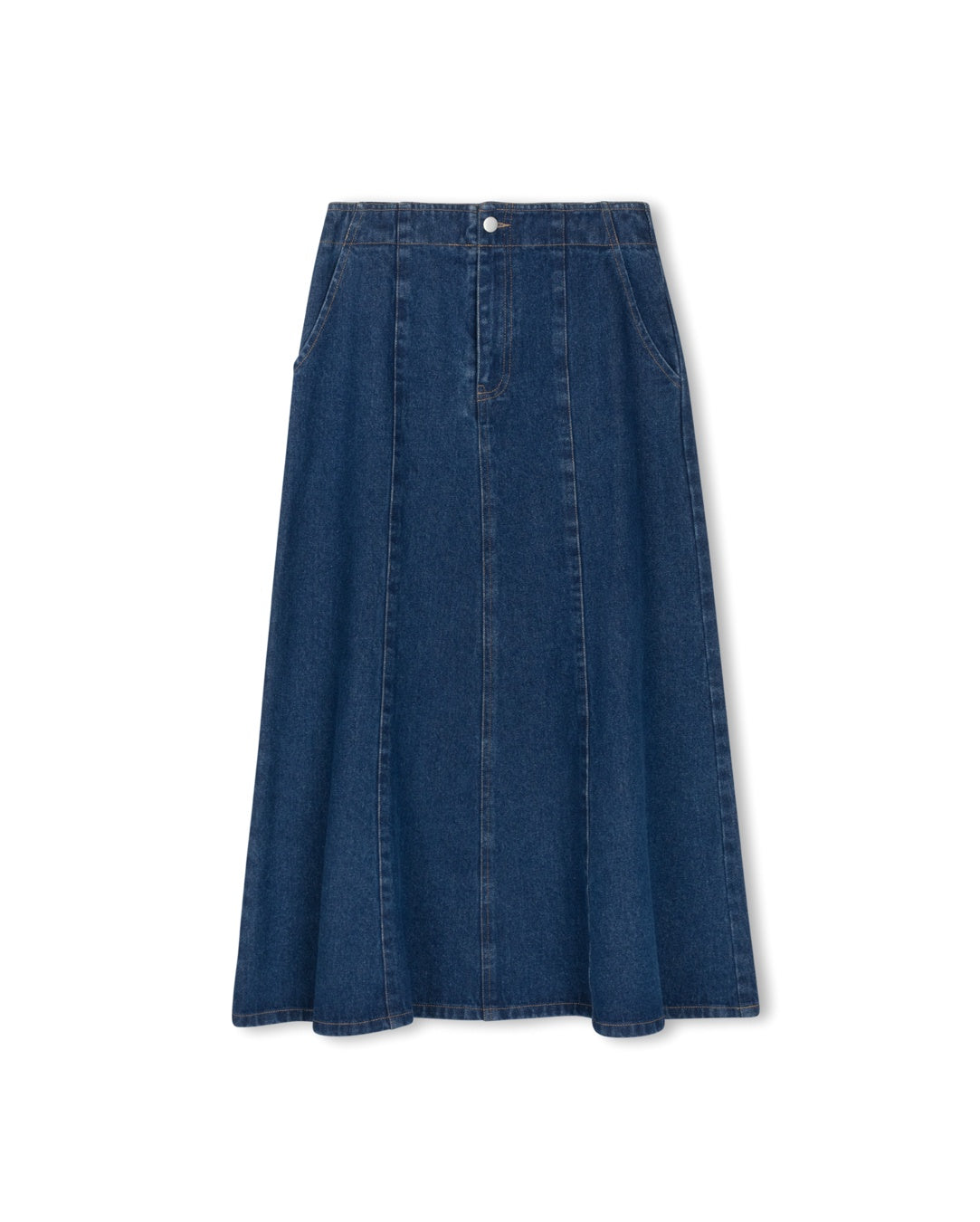 Go-to women's skirts Shift Blue Denim Delora Panel 36