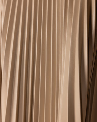 altimge2 for Nostalgia Beige Doby Leather Pleat 36" Skirt at Dress Code itsdresscode.com