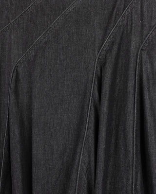 Slate Black Denim Chambray Stitched Detail 36" Skirt at Dress Code itsdresscode.com