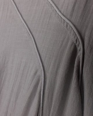 altimge2 for Tweed Slate Gray Linen Stitched Detail 36" Skirt at Dress Code itsdresscode.com