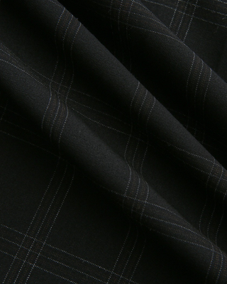 W-27334 Black Marlot Plaid Pleated 27" Skirt