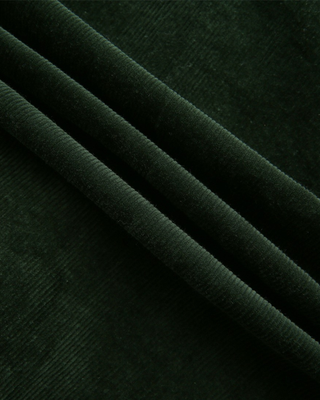 W-29448 Hunter Green Corduroy Combo Pleated 33" Skirt