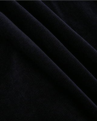 W-29448 Navy Corduroy Combo Pleated 33" Skirt