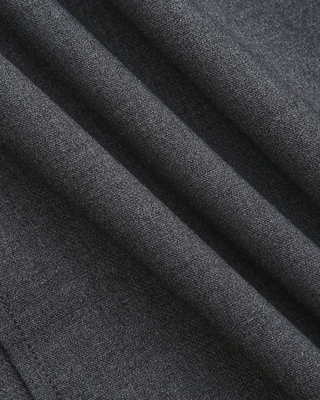 W-29739 Gray Front Pleated 36" Skirt with Pockets