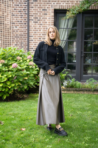 13205/AS/1 Olive Leather  38" Skirt