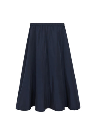 Dominic Blue Taffeta Elastic Waist 40" Skirt at Dress Code itsdresscode.com